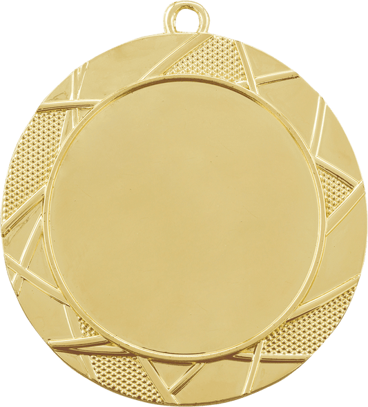 Gold Custom 2 3/4" Deco Photo & Logo Award Medal