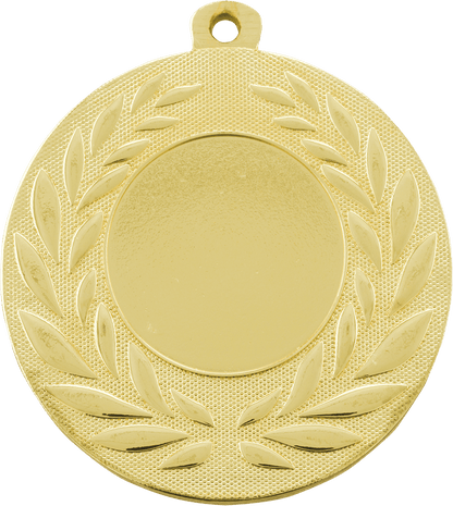 Gold 2" Custom Wreath Photo & Logo Award Medal