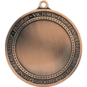 Inspirational custom medal - Antique Bronze