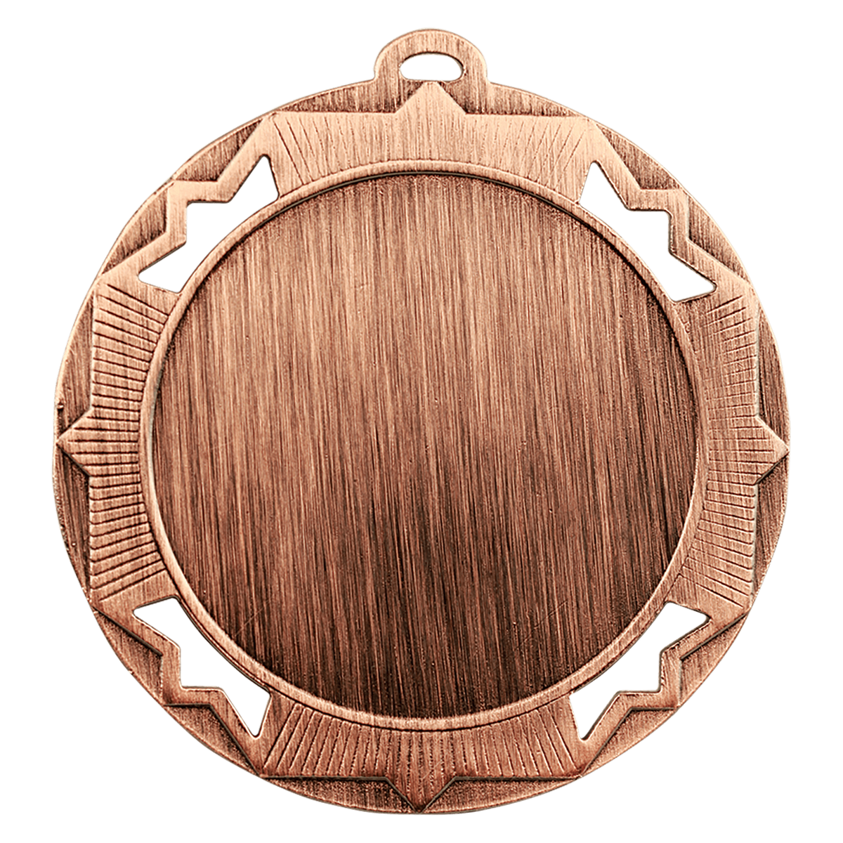 Bronze Custom 2 3/4" Crown Photo & Logo Award Medal