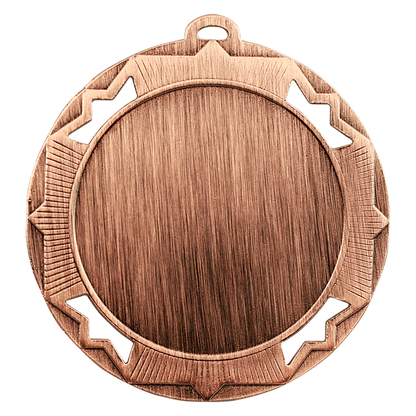 Bronze Custom 2 3/4" Crown Photo & Logo Award Medal