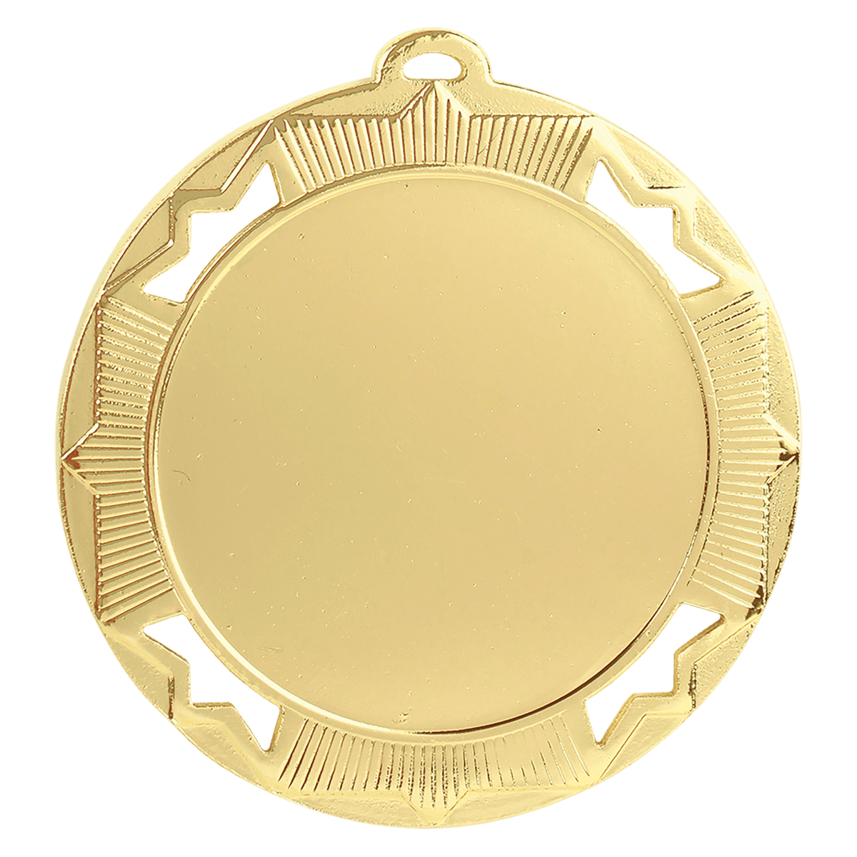 Gold Custom 2 3/4" Crown Photo & Logo Award Medal