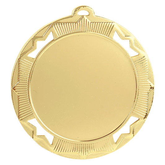 Gold Custom 2 3/4" Crown Photo & Logo Award Medal