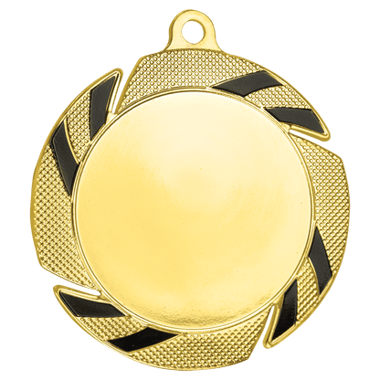 Gold/Black custom round award medal