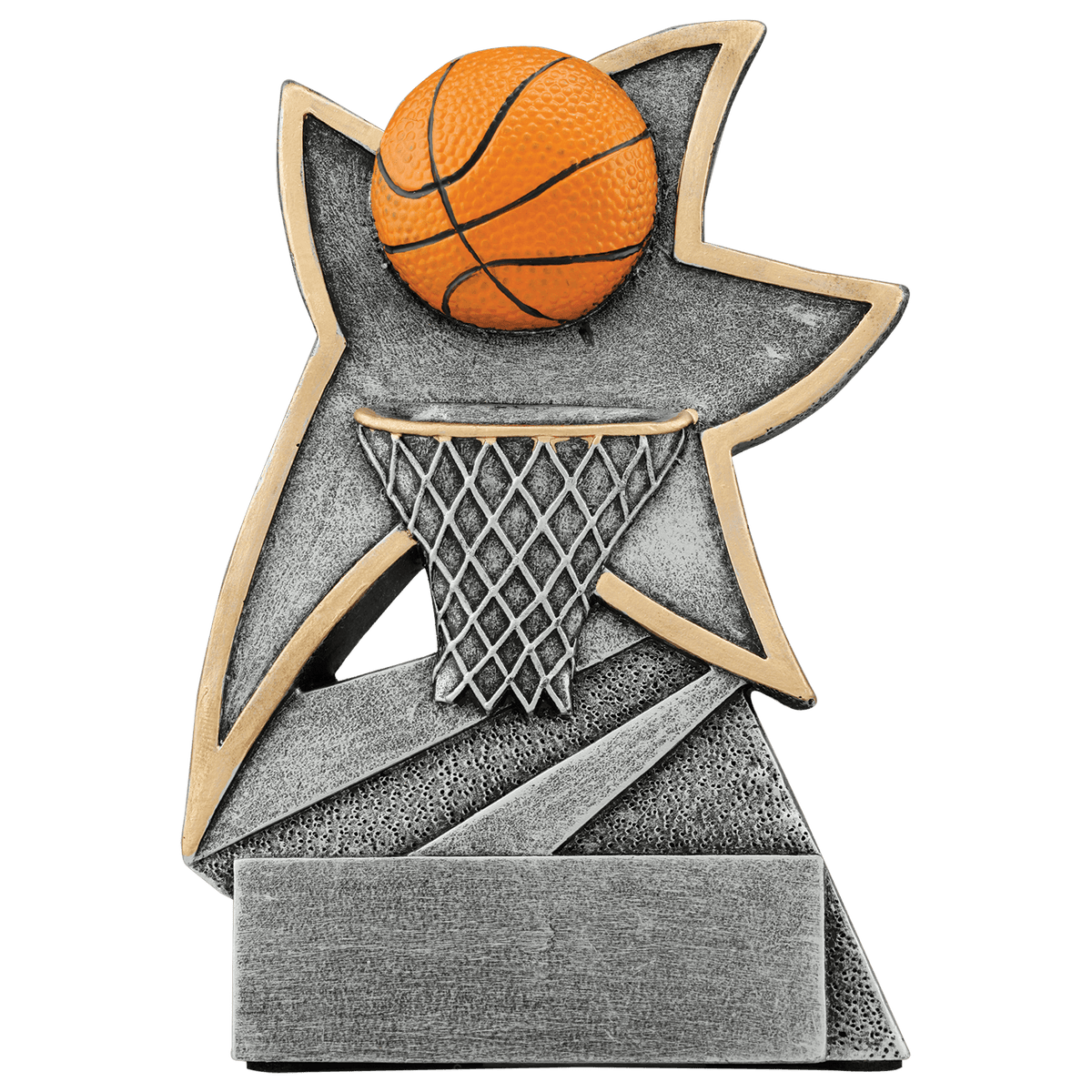 Basketball Jazz Star award trophy - 5½ inches
