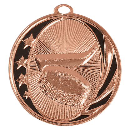 Bright Bronze 2 inch Hockey MidNite Star Medal