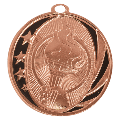Bright Bronze 2 inch Torch MidNite Star Medal