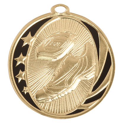 Bright Gold 2 inch Track MidNite Star Medal