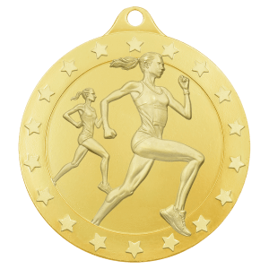 Gold Female Cross Country Radiance medal