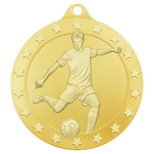 Gold male soccer Radiance medal