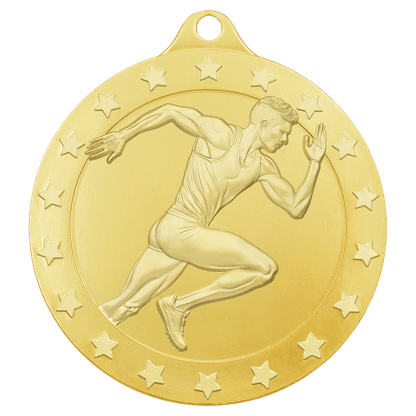 Gold male track Radiance medal