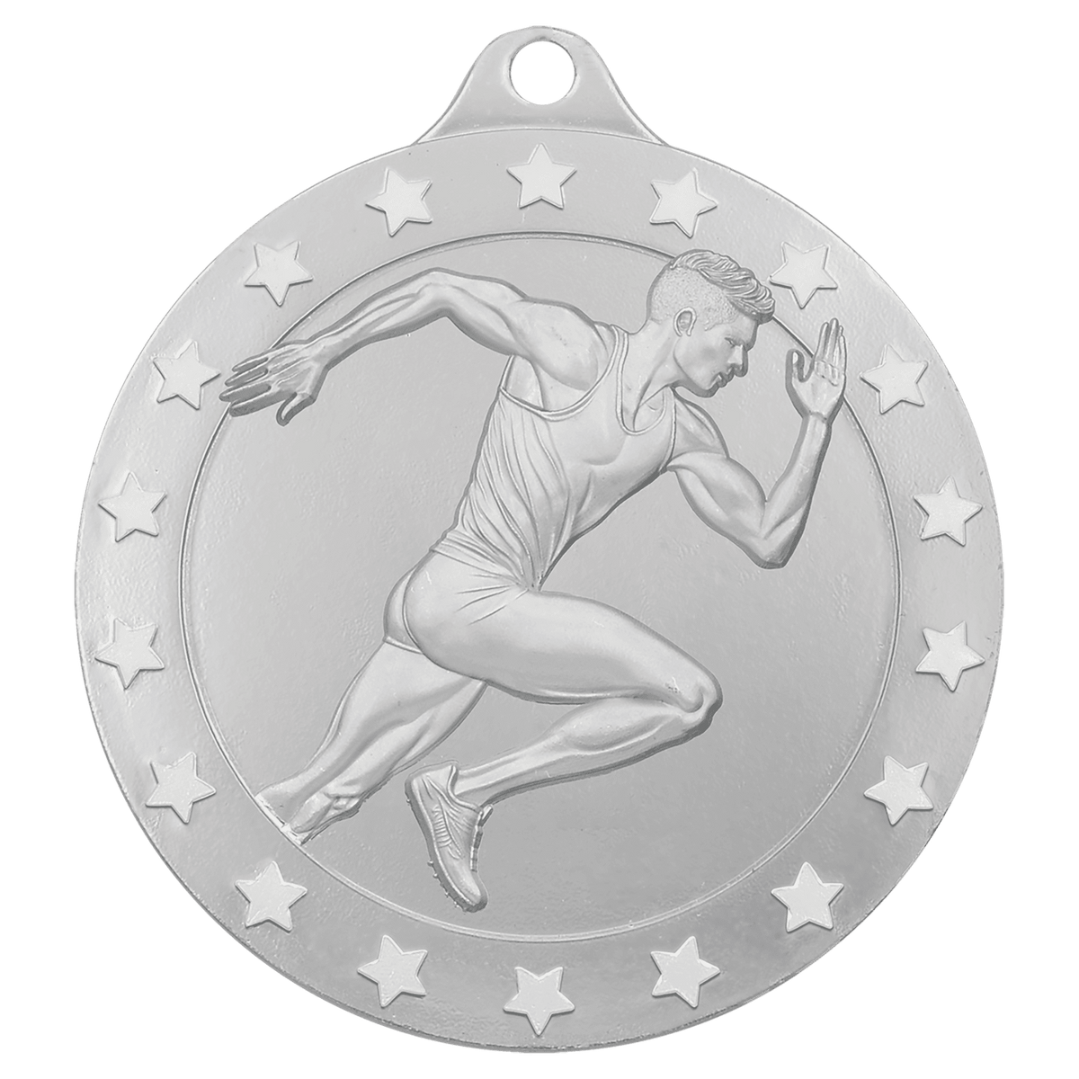 Silver male track Radiance medal