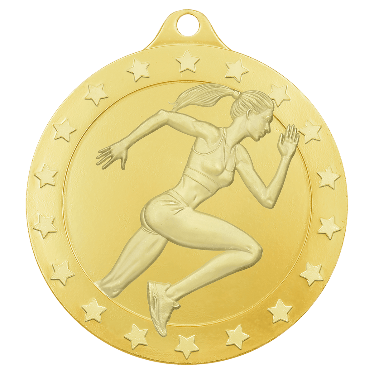 Gold female track Radiance medal
