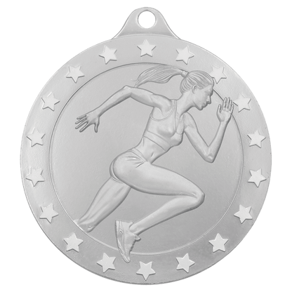 Silver female track Radiance medal