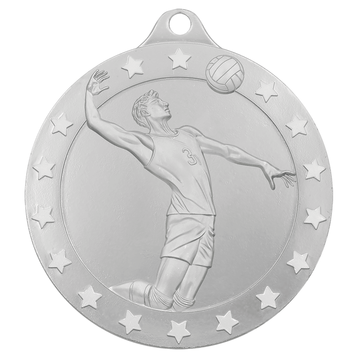 Silver male volleyball Radiance medal