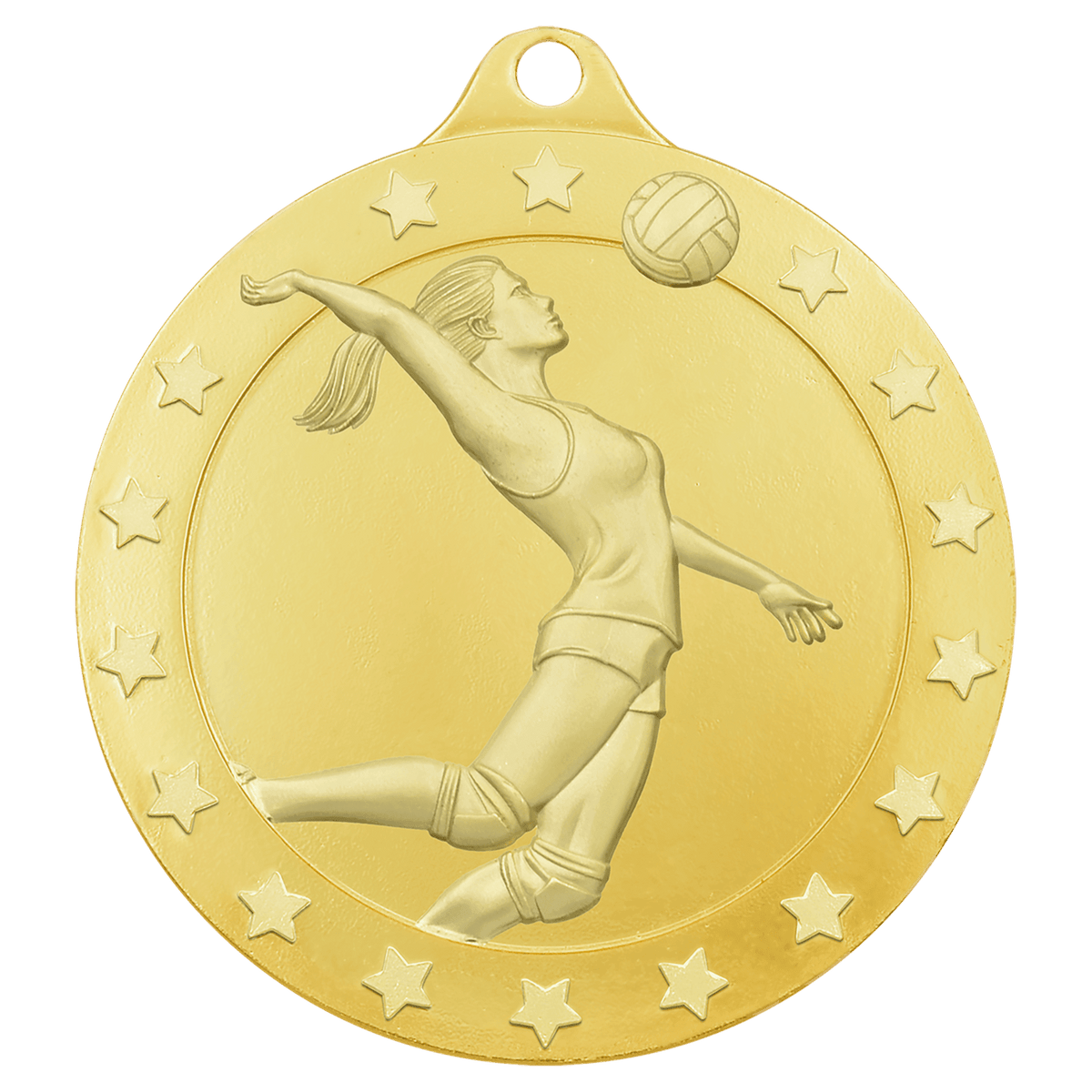 Gold female volleyball Radiance medal