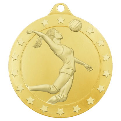 Gold female volleyball Radiance medal