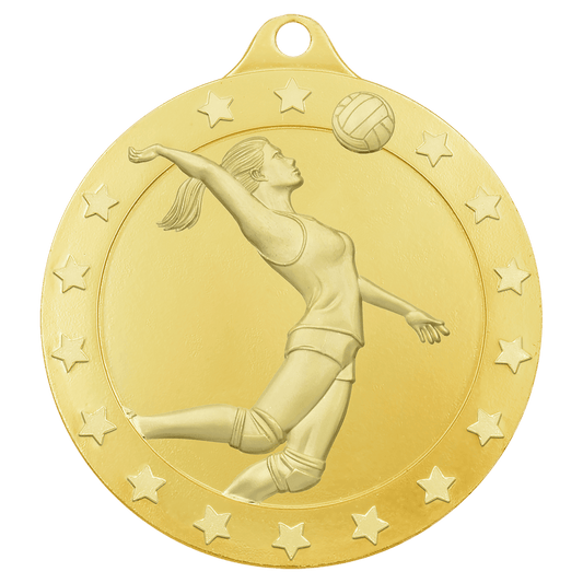 Gold female volleyball Radiance medal