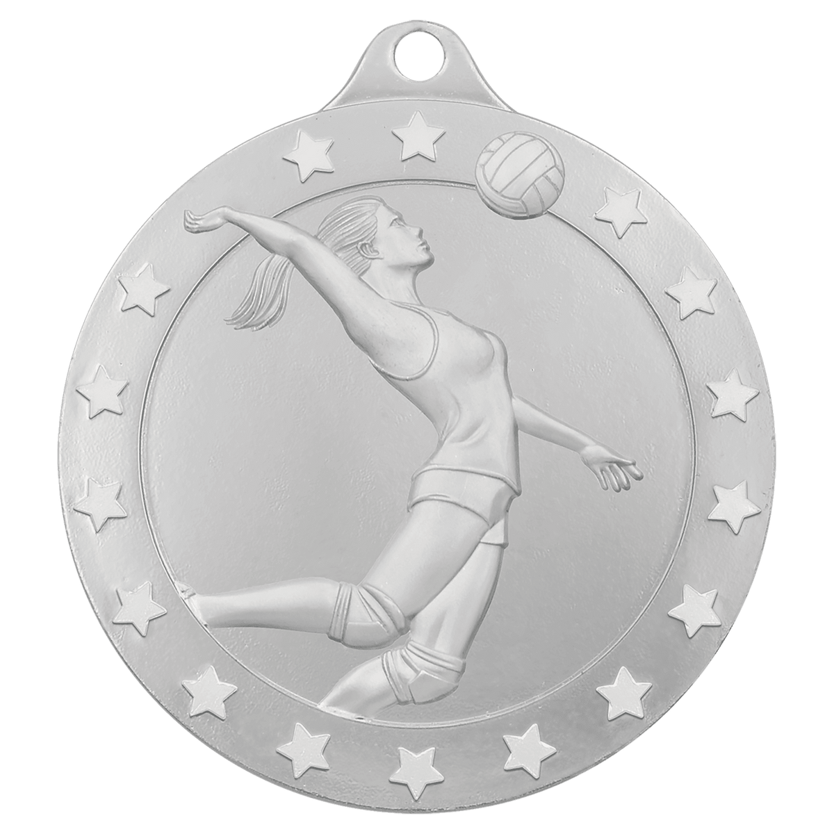 Silver female volleyball Radiance medal