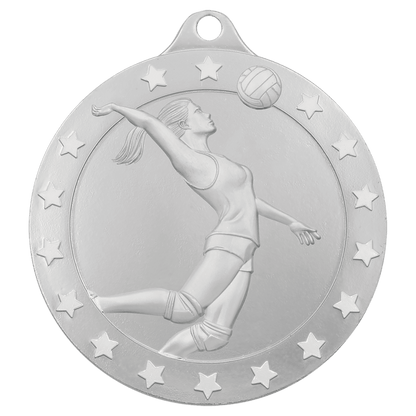 Silver female volleyball Radiance medal