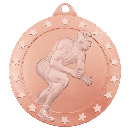 Bronze male wrestling Radiance medal