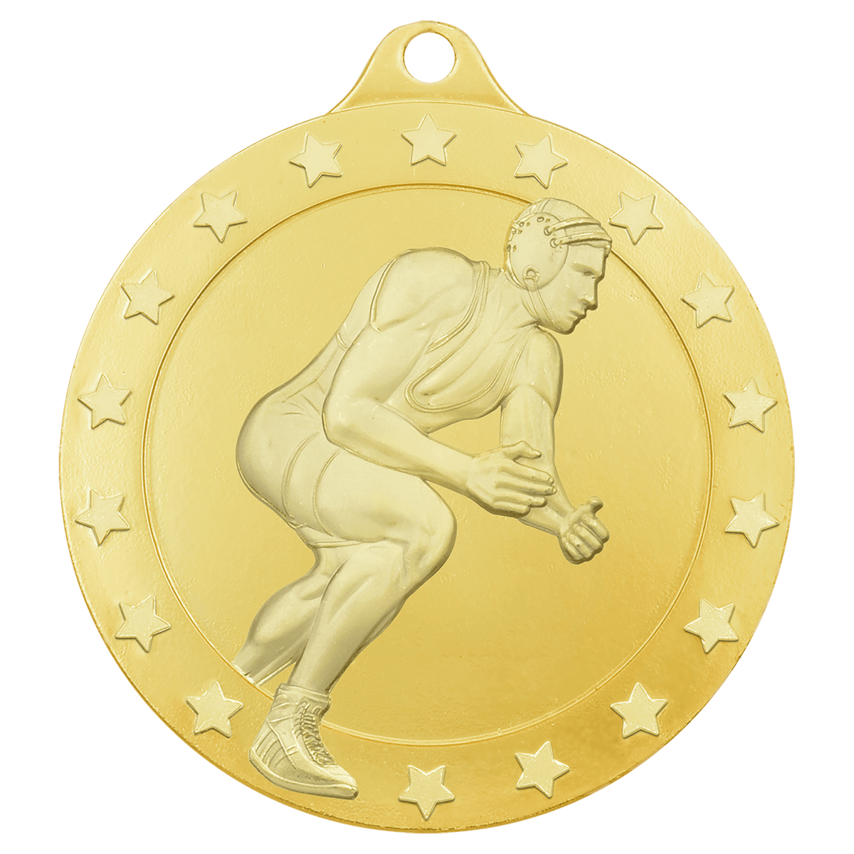 Gold male wrestling Radiance medal