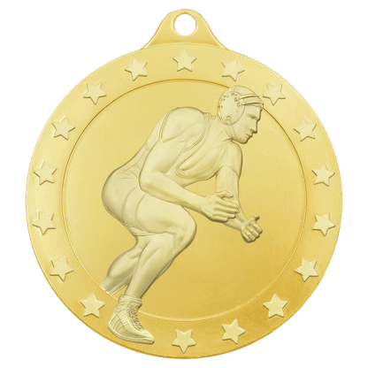 Gold male wrestling Radiance medal