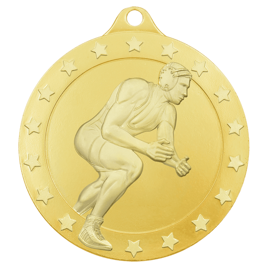 Gold male wrestling Radiance medal