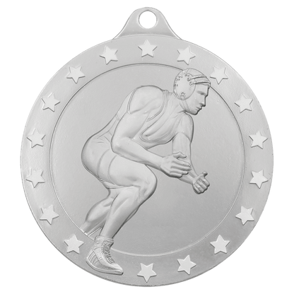 Silver male wrestling Radiance medal