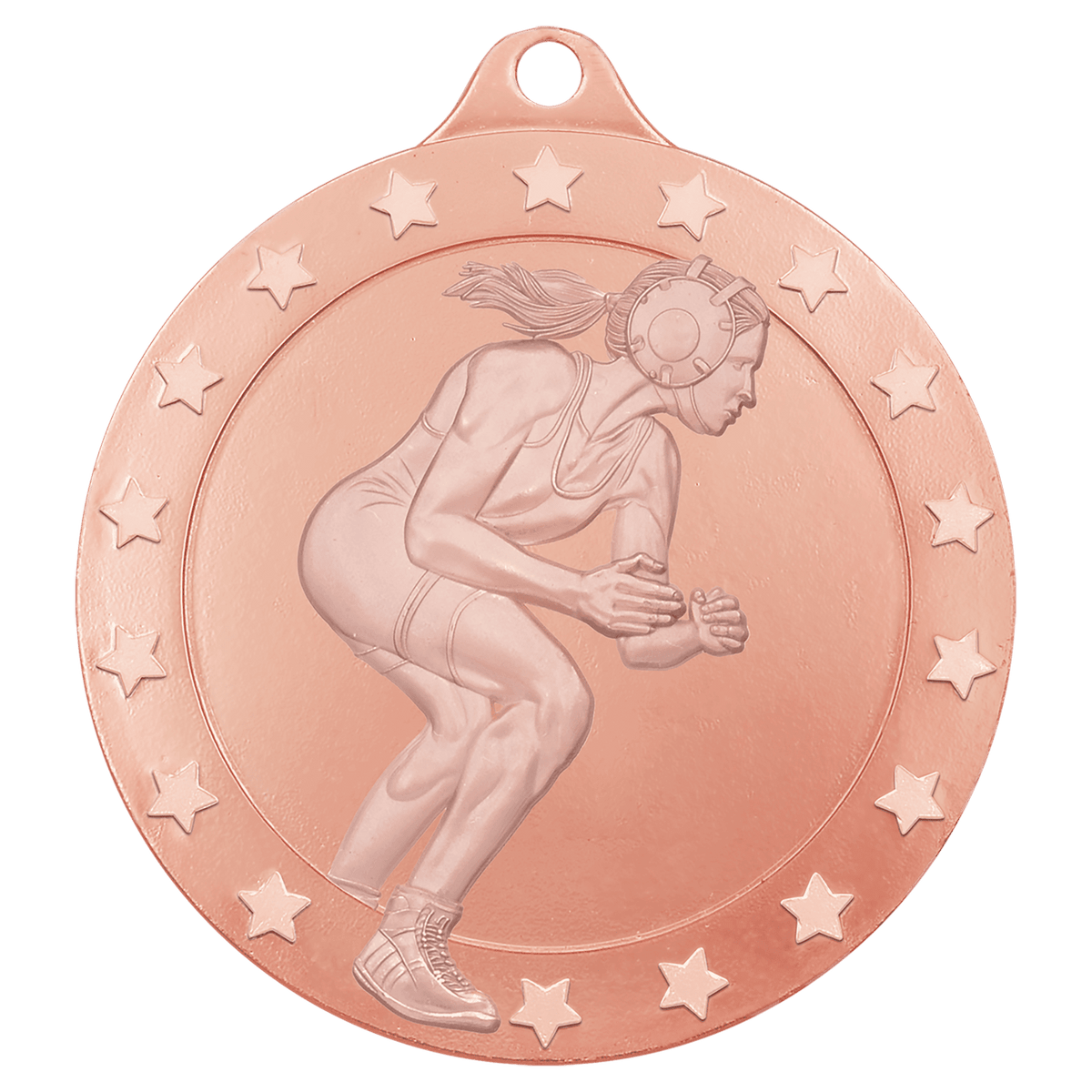 Bronze female wrestling Radiance medal