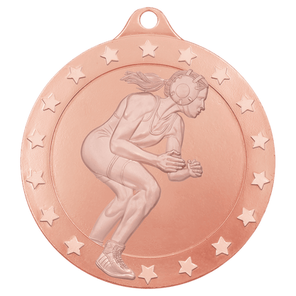 Bronze female wrestling Radiance medal