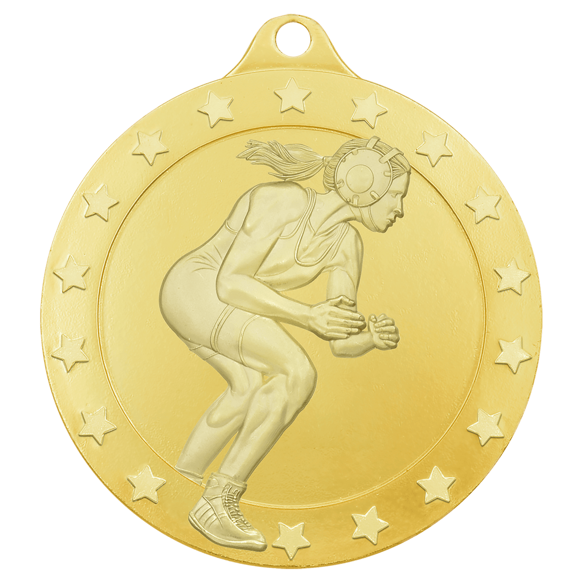 Gold female wrestling Radiance medal