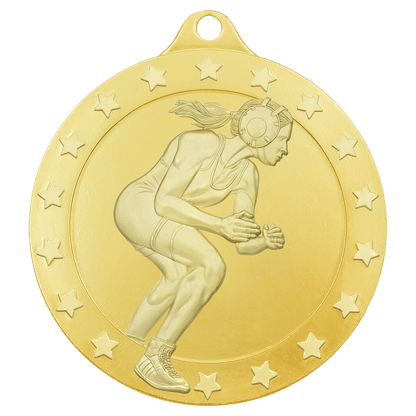 Gold female wrestling Radiance medal