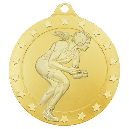 Gold female wrestling Radiance medal