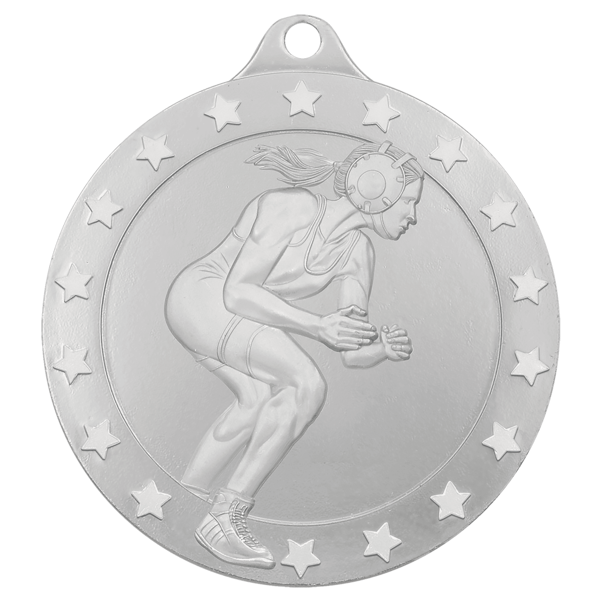 Silver female wrestling Radiance medal