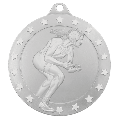 Silver female wrestling Radiance medal