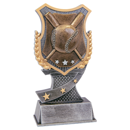 Baseball & Softball Shield award trophy - 7 inches
