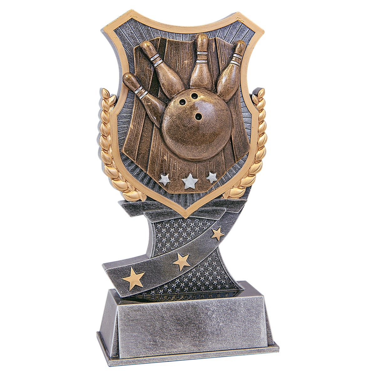 Bowling Shield award trophy - 7 inches