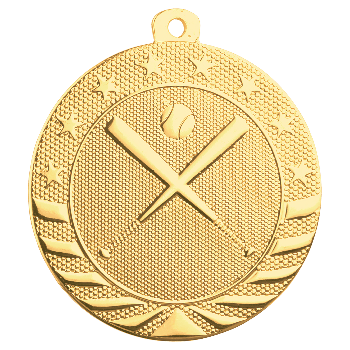 Gold Starbrite Baseball/Softball medal