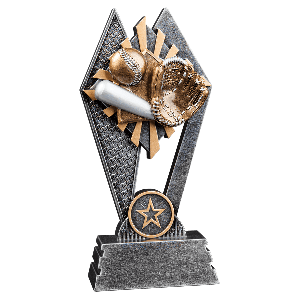 Baseball & Softball Sun Ray award trophy - 7 inches