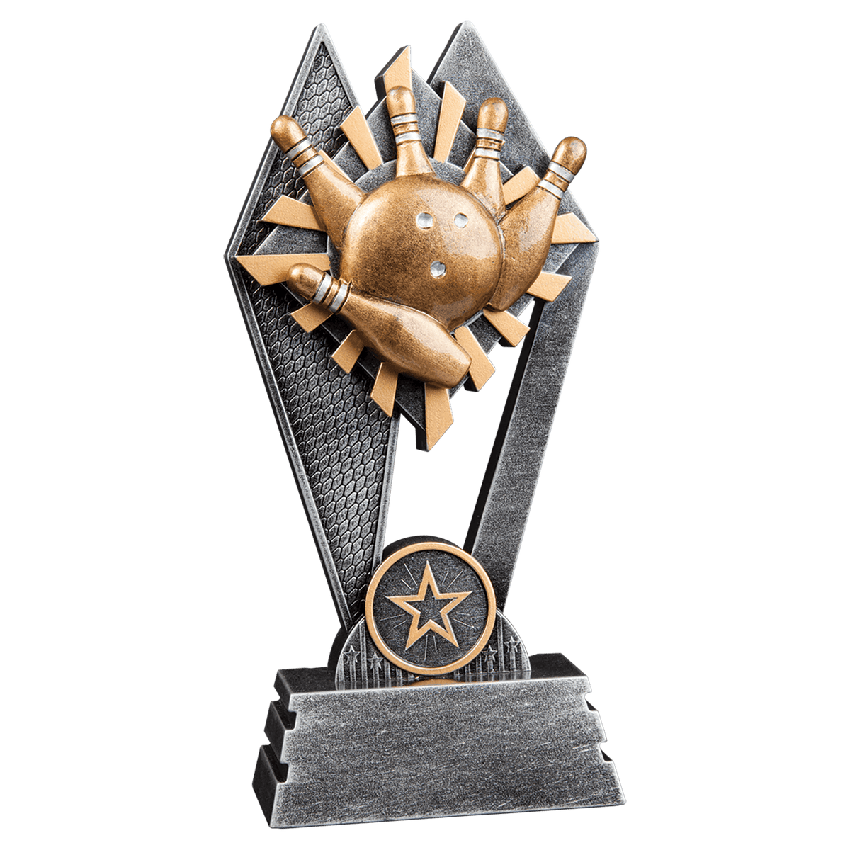 Bowling Sun Ray award trophy - 7 inches