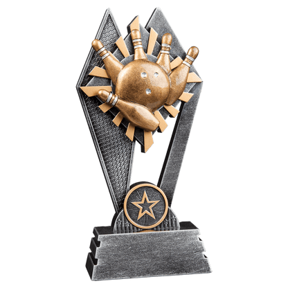 Bowling Sun Ray award trophy - 7 inches