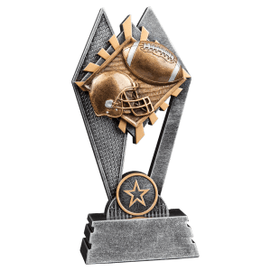 Football Sun Ray award trophy - 7 inches