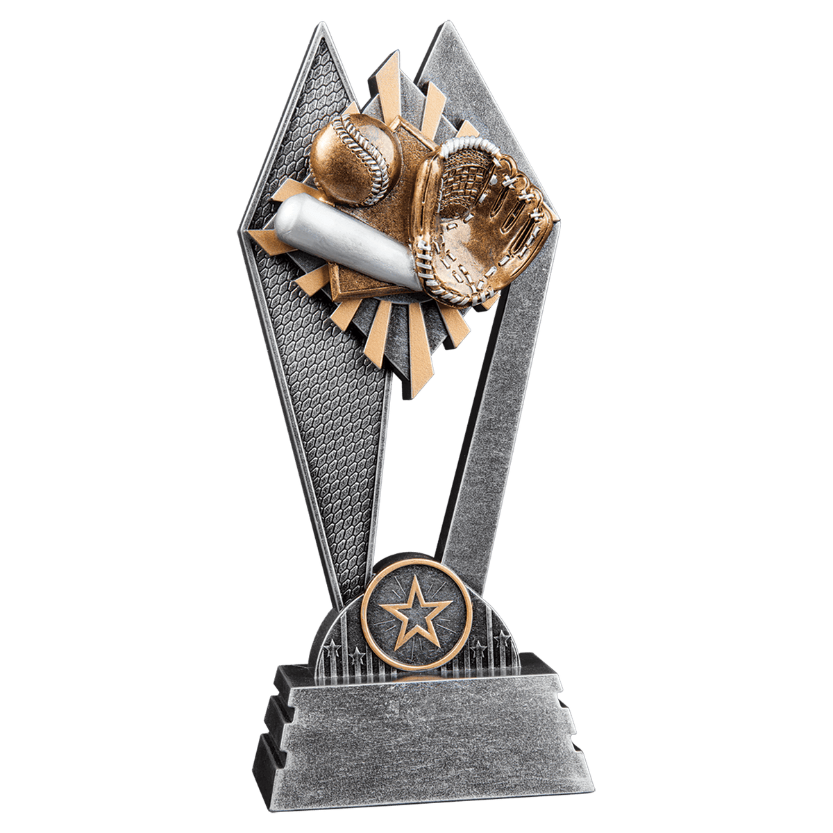 Baseball & Softball Sun Ray award trophy - 8 inches