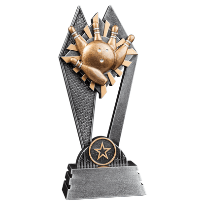 Bowling Sun Ray award trophy - 8 inches