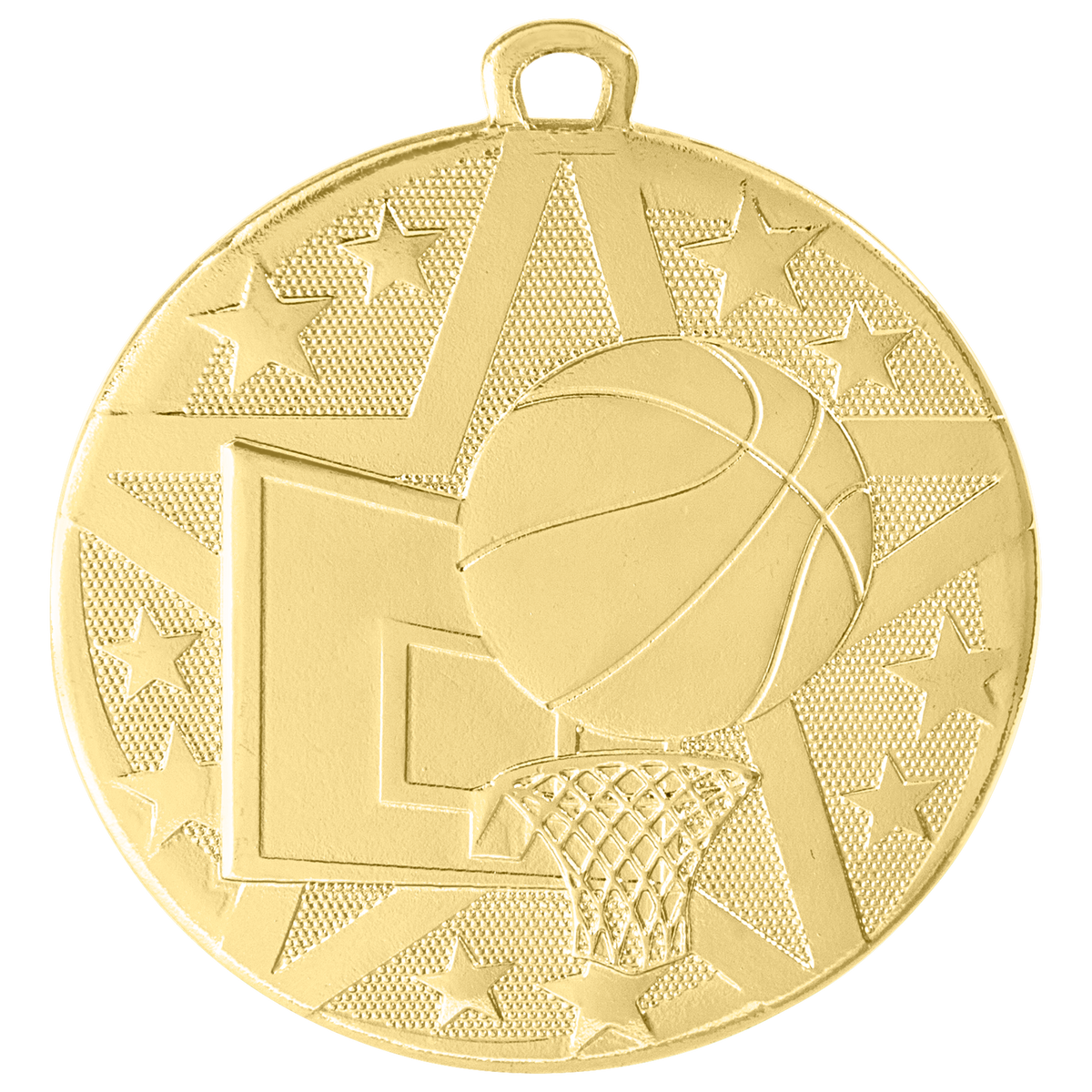 Gold Basketball Superstar Medal