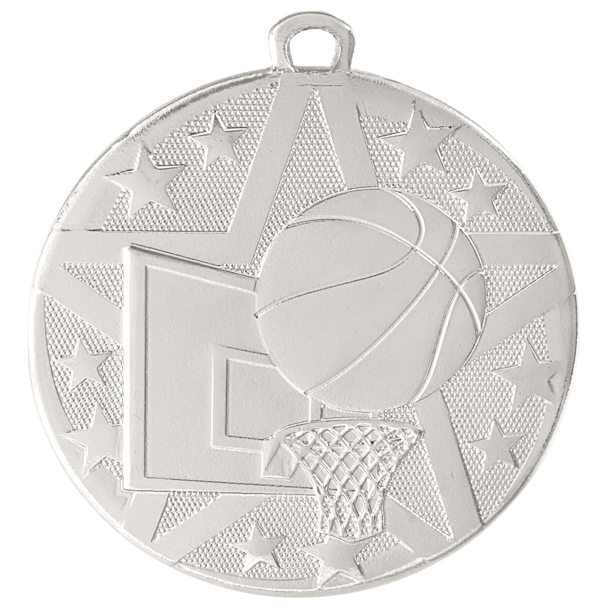 Silver Basketball Superstar Medal