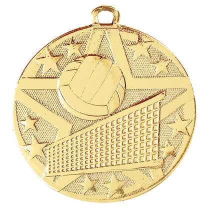 Gold Volleyball Superstar medal