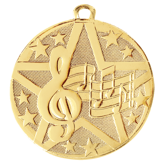 Gold Superstar Music medal