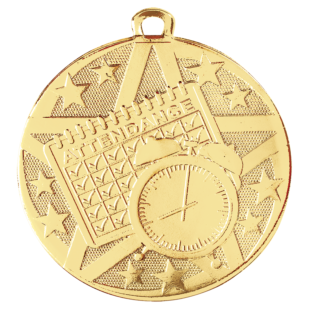 Perfect Attendance Superstar Perfect Attendance medal in Gold